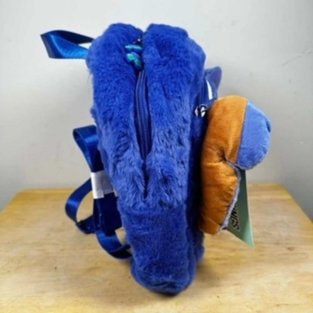 Disney Stitch Munchlings Plush Blueberry Loaf Mini Backpack Bag NWT Soft Kidcore